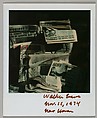 [Newspapers on Stand, New Haven, Connecticut], Walker Evans  American, Instant internal dye diffusion transfer print (Polaroid SX-70)