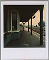 [Train Depot Platform], Walker Evans  American, Instant internal dye diffusion transfer print (Polaroid SX-70)