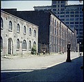[227 Views of Buildings and Brooklyn Bridge for Fortune Article "On the Waterfront"], Walker Evans (American, St. Louis, Missouri 1903–1975 New Haven, Connecticut), Color film transparency