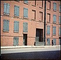 [227 Views of Buildings and Brooklyn Bridge for Fortune Article "On the Waterfront"], Walker Evans (American, St. Louis, Missouri 1903–1975 New Haven, Connecticut), Color film transparency