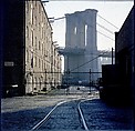 [227 Views of Buildings and Brooklyn Bridge for Fortune Article "On the Waterfront"], Walker Evans (American, St. Louis, Missouri 1903–1975 New Haven, Connecticut), Color film transparency