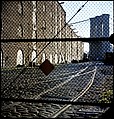 [227 Views of Buildings and Brooklyn Bridge for Fortune Article "On the Waterfront"], Walker Evans (American, St. Louis, Missouri 1903–1975 New Haven, Connecticut), Color film transparency