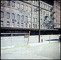 [227 Views of Buildings and Brooklyn Bridge for Fortune Article "On the Waterfront"], Walker Evans (American, St. Louis, Missouri 1903–1975 New Haven, Connecticut), Color film transparency