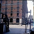 [227 Views of Buildings and Brooklyn Bridge for Fortune Article "On the Waterfront"], Walker Evans (American, St. Louis, Missouri 1903–1975 New Haven, Connecticut), Color film transparency
