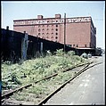 [227 Views of Buildings and Brooklyn Bridge for Fortune Article "On the Waterfront"], Walker Evans (American, St. Louis, Missouri 1903–1975 New Haven, Connecticut), Color film transparency