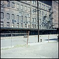 [227 Views of Buildings and Brooklyn Bridge for Fortune Article "On the Waterfront"], Walker Evans (American, St. Louis, Missouri 1903–1975 New Haven, Connecticut), Color film transparency