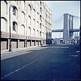 [227 Views of Buildings and Brooklyn Bridge for Fortune Article "On the Waterfront"], Walker Evans (American, St. Louis, Missouri 1903–1975 New Haven, Connecticut), Color film transparency