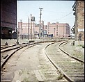 [227 Views of Buildings and Brooklyn Bridge for Fortune Article "On the Waterfront"], Walker Evans (American, St. Louis, Missouri 1903–1975 New Haven, Connecticut), Color film transparency