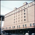 [227 Views of Buildings and Brooklyn Bridge for Fortune Article "On the Waterfront"], Walker Evans (American, St. Louis, Missouri 1903–1975 New Haven, Connecticut), Color film transparency