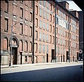 [227 Views of Buildings and Brooklyn Bridge for Fortune Article "On the Waterfront"], Walker Evans (American, St. Louis, Missouri 1903–1975 New Haven, Connecticut), Color film transparency