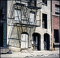[227 Views of Buildings and Brooklyn Bridge for Fortune Article "On the Waterfront"], Walker Evans (American, St. Louis, Missouri 1903–1975 New Haven, Connecticut), Color film transparency