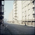 [227 Views of Buildings and Brooklyn Bridge for Fortune Article "On the Waterfront"], Walker Evans (American, St. Louis, Missouri 1903–1975 New Haven, Connecticut), Color film transparency