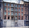[227 Views of Buildings and Brooklyn Bridge for Fortune Article "On the Waterfront"], Walker Evans (American, St. Louis, Missouri 1903–1975 New Haven, Connecticut), Color film transparency