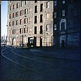 [227 Views of Buildings and Brooklyn Bridge for Fortune Article "On the Waterfront"], Walker Evans (American, St. Louis, Missouri 1903–1975 New Haven, Connecticut), Color film transparency