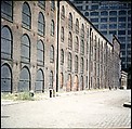[227 Views of Buildings and Brooklyn Bridge for Fortune Article "On the Waterfront"], Walker Evans (American, St. Louis, Missouri 1903–1975 New Haven, Connecticut), Color film transparency