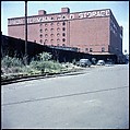 [227 Views of Buildings and Brooklyn Bridge for Fortune Article "On the Waterfront"], Walker Evans (American, St. Louis, Missouri 1903–1975 New Haven, Connecticut), Color film transparency