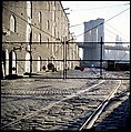 [227 Views of Buildings and Brooklyn Bridge for Fortune Article "On the Waterfront"], Walker Evans (American, St. Louis, Missouri 1903–1975 New Haven, Connecticut), Color film transparency