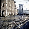 [227 Views of Buildings and Brooklyn Bridge for Fortune Article "On the Waterfront"], Walker Evans (American, St. Louis, Missouri 1903–1975 New Haven, Connecticut), Color film transparency