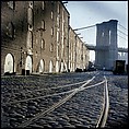 [227 Views of Buildings and Brooklyn Bridge for Fortune Article "On the Waterfront"], Walker Evans (American, St. Louis, Missouri 1903–1975 New Haven, Connecticut), Color film transparency
