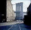[227 Views of Buildings and Brooklyn Bridge for Fortune Article "On the Waterfront"], Walker Evans (American, St. Louis, Missouri 1903–1975 New Haven, Connecticut), Color film transparency