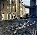 [227 Views of Buildings and Brooklyn Bridge for Fortune Article "On the Waterfront"], Walker Evans (American, St. Louis, Missouri 1903–1975 New Haven, Connecticut), Color film transparency