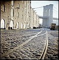 [227 Views of Buildings and Brooklyn Bridge for Fortune Article "On the Waterfront"], Walker Evans (American, St. Louis, Missouri 1903–1975 New Haven, Connecticut), Color film transparency