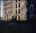[227 Views of Buildings and Brooklyn Bridge for Fortune Article "On the Waterfront"], Walker Evans (American, St. Louis, Missouri 1903–1975 New Haven, Connecticut), Color film transparency
