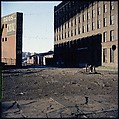 [227 Views of Buildings and Brooklyn Bridge for Fortune Article "On the Waterfront"], Walker Evans (American, St. Louis, Missouri 1903–1975 New Haven, Connecticut), Color film transparency