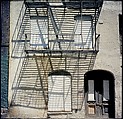 [227 Views of Buildings and Brooklyn Bridge for Fortune Article "On the Waterfront"], Walker Evans (American, St. Louis, Missouri 1903–1975 New Haven, Connecticut), Color film transparency