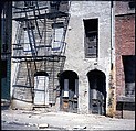 [227 Views of Buildings and Brooklyn Bridge for Fortune Article "On the Waterfront"], Walker Evans (American, St. Louis, Missouri 1903–1975 New Haven, Connecticut), Color film transparency