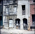 [227 Views of Buildings and Brooklyn Bridge for Fortune Article "On the Waterfront"], Walker Evans (American, St. Louis, Missouri 1903–1975 New Haven, Connecticut), Color film transparency