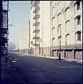 [227 Views of Buildings and Brooklyn Bridge for Fortune Article "On the Waterfront"], Walker Evans (American, St. Louis, Missouri 1903–1975 New Haven, Connecticut), Color film transparency