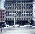 [227 Views of Buildings and Brooklyn Bridge for Fortune Article "On the Waterfront"], Walker Evans (American, St. Louis, Missouri 1903–1975 New Haven, Connecticut), Color film transparency