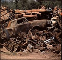 [192 Views of Junked Cars for Fortune Article "The Auto Junkyard"], Walker Evans (American, St. Louis, Missouri 1903–1975 New Haven, Connecticut), Color film transparency