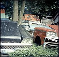 [192 Views of Junked Cars for Fortune Article "The Auto Junkyard"], Walker Evans (American, St. Louis, Missouri 1903–1975 New Haven, Connecticut), Color film transparency