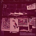 [210 Miscellaneous Views: Paris Street Scenes, Times Square, Hudson River, Connecticut Roads, Portraits Including Caroline Blackwood, Cat, Ephemera], Walker Evans (American, St. Louis, Missouri 1903–1975 New Haven, Connecticut), Color film transparency