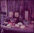 [210 Miscellaneous Views: Paris Street Scenes, Times Square, Hudson River, Connecticut Roads, Portraits Including Caroline Blackwood, Cat, Ephemera], Walker Evans (American, St. Louis, Missouri 1903–1975 New Haven, Connecticut), Color film transparency