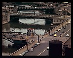 [18 Views of Chicago River and Skyline, for Fortune Article "Chicago River: The Creek That Made a City Grow"], Walker Evans (American, St. Louis, Missouri 1903–1975 New Haven, Connecticut), Color film transparency