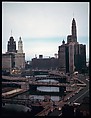 [18 Views of Chicago River and Skyline, for Fortune Article "Chicago River: The Creek That Made a City Grow"], Walker Evans (American, St. Louis, Missouri 1903–1975 New Haven, Connecticut), Color film transparency