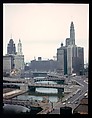 [18 Views of Chicago River and Skyline, for Fortune Article "Chicago River: The Creek That Made a City Grow"], Walker Evans (American, St. Louis, Missouri 1903–1975 New Haven, Connecticut), Color film transparency