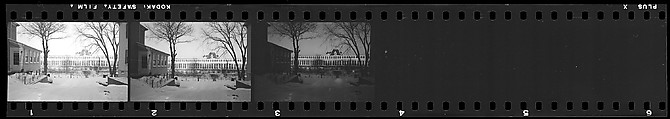 [137 Views of Massachusetts Wool Mills and Portraits of Executives, Commissioned by Fortune Magazine for "The Twilight of American Woolen", Published March 1954--STRIPS DAMAGED (HILL NUMBERS 2641-45)], Walker Evans (American, St. Louis, Missouri 1903–1975 New Haven, Connecticut), Film negative