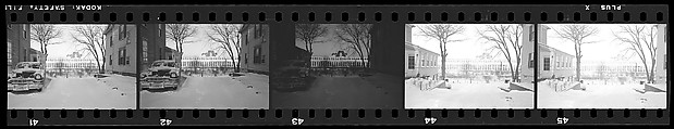 [137 Views of Massachusetts Wool Mills and Portraits of Executives, Commissioned by Fortune Magazine for "The Twilight of American Woolen", Published March 1954--STRIPS DAMAGED (HILL NUMBERS 2641-45)], Walker Evans (American, St. Louis, Missouri 1903–1975 New Haven, Connecticut), Film negative