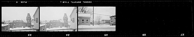 [137 Views of Massachusetts Wool Mills and Portraits of Executives, Commissioned by Fortune Magazine for "The Twilight of American Woolen", Published March 1954--STRIPS DAMAGED (HILL NUMBERS 2641-45)], Walker Evans (American, St. Louis, Missouri 1903–1975 New Haven, Connecticut), Film negative