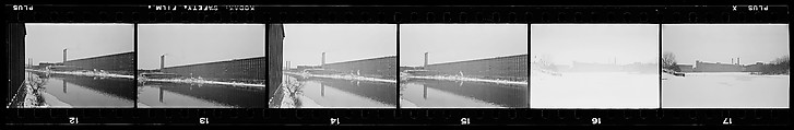 [137 Views of Massachusetts Wool Mills and Portraits of Executives, Commissioned by Fortune Magazine for "The Twilight of American Woolen", Published March 1954--STRIPS DAMAGED (HILL NUMBERS 2641-45)], Walker Evans (American, St. Louis, Missouri 1903–1975 New Haven, Connecticut), Film negative