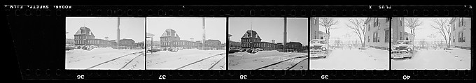 [137 Views of Massachusetts Wool Mills and Portraits of Executives, Commissioned by Fortune Magazine for "The Twilight of American Woolen", Published March 1954--STRIPS DAMAGED (HILL NUMBERS 2641-45)], Walker Evans (American, St. Louis, Missouri 1903–1975 New Haven, Connecticut), Film negative