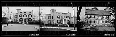 [Three 35mm Film Frames: Brick House, Claverack, New York and Italianate Revival House, New York], Walker Evans (American, St. Louis, Missouri 1903–1975 New Haven, Connecticut), Film negative