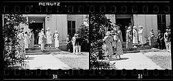 [Two 35mm Film Frames: People Leaving Church, Probably Vicinity Danbury, Connecticut], Walker Evans (American, St. Louis, Missouri 1903–1975 New Haven, Connecticut), Film negative