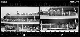 [Two 35mm Film Frames: Passengers on Decks of Croton Point Park Steamboat, Between Harmon and Ossining, New York], Walker Evans (American, St. Louis, Missouri 1903–1975 New Haven, Connecticut), Film negative