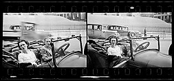 [Two 35mm Film Frames: Young Couple in Parked Open-Air Car, Ossining, New York], Walker Evans (American, St. Louis, Missouri 1903–1975 New Haven, Connecticut), Film negative