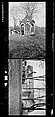 [Two 35mm Film Frames: Folk Victorian Gazebo and Farmhouse, Near Ossining, New York], Walker Evans (American, St. Louis, Missouri 1903–1975 New Haven, Connecticut), Film negative
